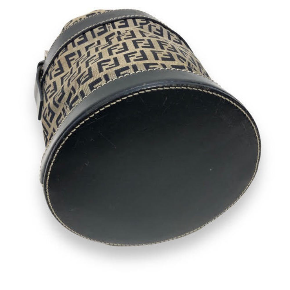 Fendi Zucchino Drawstring Bag Zucca Pattern Black - image 3